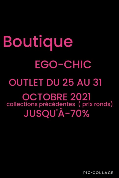 Outlet automne-hiver Boutique Ego-Chic