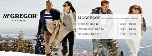 Shopping Event McGregor Hommes - Dames - Enfants | Jusqu'à -70%!
