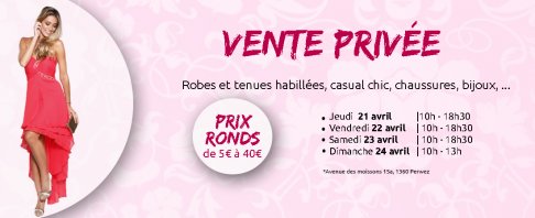 Vente Privée de Robes de soirée et de cocktail
