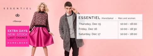 Shopping Event Essentiel Extra Days | Jusqu'à -70%!