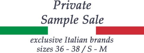 Vente des échantillons des marques italiennes pour femmes