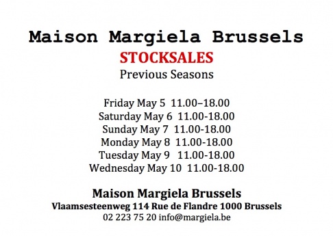 Stocksales Maison Margiela Brussels