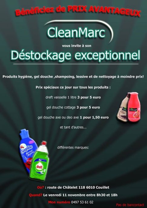 Déstockage Cleanmarc