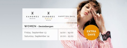 XANDRES, XANDRES GOLD ET HAMPTON BAYS – EXTRA DAYS