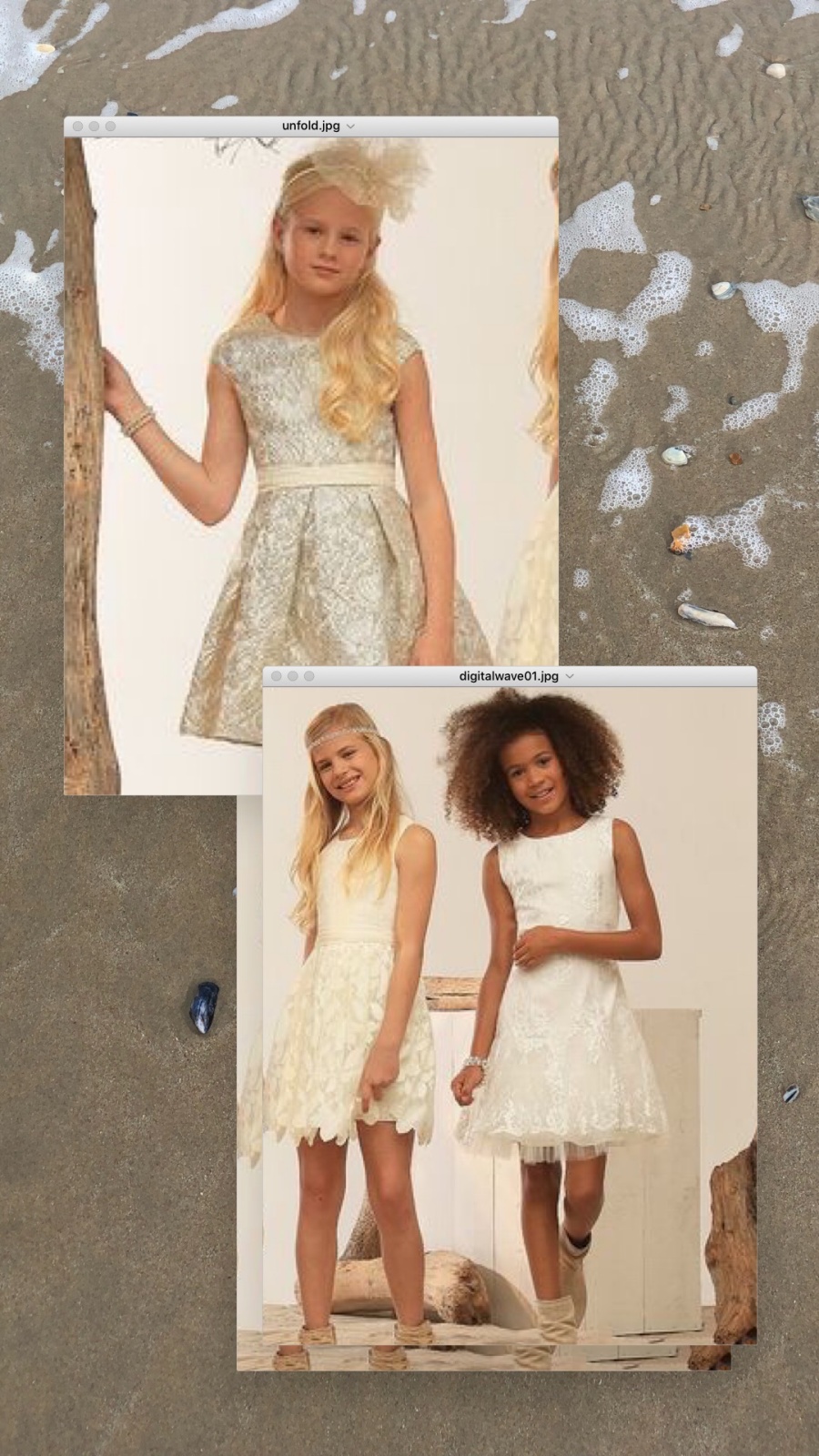 Les robes pour petites filles pour les fêtes de mariage ou communion... (Label Linea Raffaelli kids,...). - 2