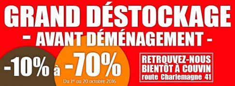 Destockage avant déménagement ! - 2