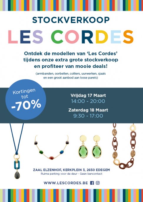 Vente de stock LES CORDES (accessoires de mode)