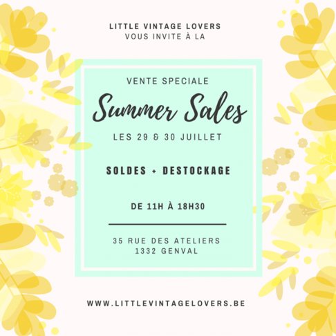 Vente spéciale soldes + déstockage