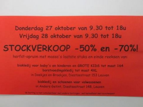 Déstockage Doekjes en Broekjes