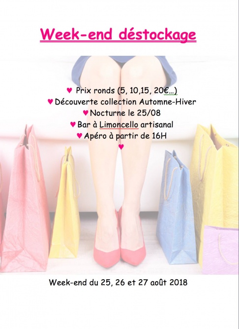 Week-end destockage + Nocturne