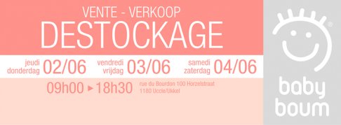 Vente destockage verkoop Baby Boum®
