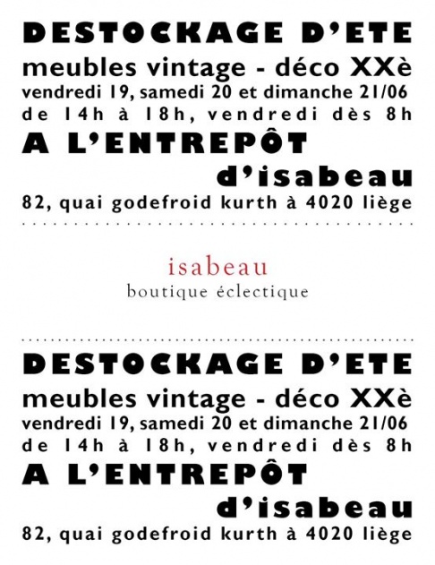 Destockage Isabeau