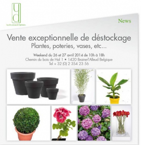 Vente exceptionnelle de déstockage le WE 26/27 avril 2014