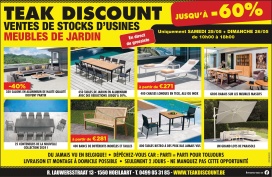 MEUBLES DE JARDIN ET INTERIEUR DIRECTEMENT DU FABRIQUANT DE -30% A -70%