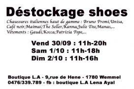 Déstockage chaussures à Wemmel - 60,70,80%!!