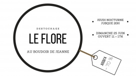 Vente :Grand déstockage articles du Flore au Boudoir de Jeanne