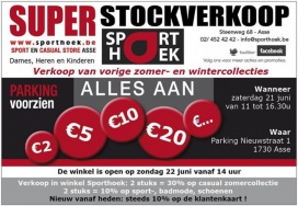 VERTALEN --- Stockverkoop Sporthoek Asse