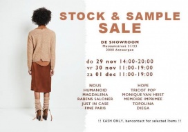 STOCK et vente d'échantillons // The Showroom x Cloakroom National